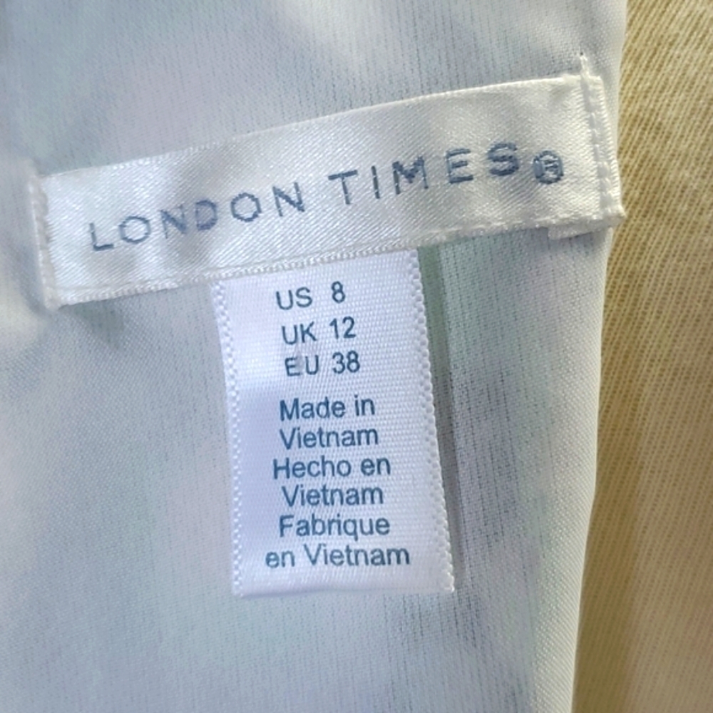 London Times Mod Sleeveless Sheath Shift Dress - Picture 7 of 11